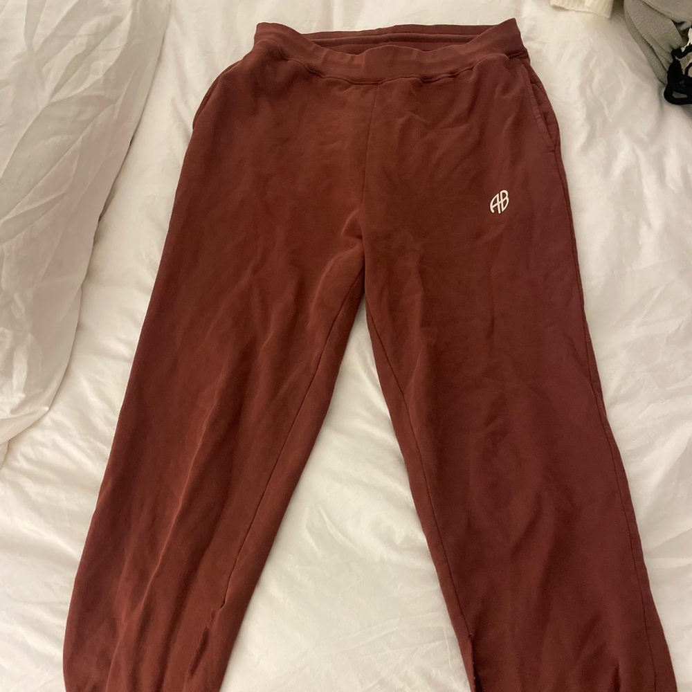 Anine Bing Maroon Joggers